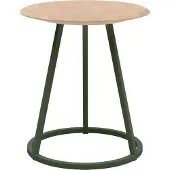 Harto Gustave Tabouret Natural ash wood | Ash-green metal | 45 cm
