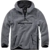 Brandit Veste en polaire gris basalte / noir
