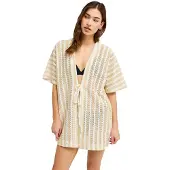 Roxy Moana Story Short Sleeve Kimono Gris XS-S Femme