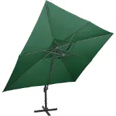 vidaXL Parasol ampli avec aération 400x300 cm vert