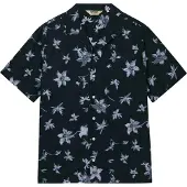 Superdry pour homme. M4011137A Chemise Cabana Print navy (S), Casuel, Coton, Manche courte, Marine