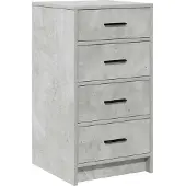 vidaXL Sideboard gris béton 40 x 41 x 75 cm Bois composite