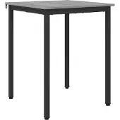 vidaXL Table d'appoint, 60 x 60 x 75 cm, panneau de fibres de bois, imitation bois Sonoma gris, forme carrée