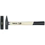 YATO Marteau de serrurier - - YT-4505 - 0,5 kg - Acier au carbone - Manche en frêne