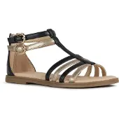 Geox Sandales plates SANDAL KARLY GIRL filles - Noir - 31