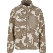 Urban Classics Veste en polaire brocart / blanc cassé
