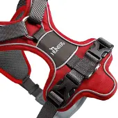 Hunter harnais Divo, couleur:rouge/gris, tailles:M