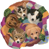 Sunsout Puzzle Panier de Chiots - 500 à 999 pièces