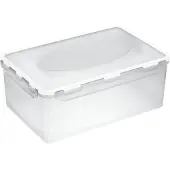 PLAST TEAM Vertriebs GmbH plast team Boîte de conservation Airtight 5,0 litres transparent/blanc