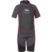 Trespass Milo 3 Mm Junior Short Sleeve Back Zip Shorty Gris 5-6 Years Garçon