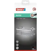 TESA Panier de douche ALUXX avec solution adhésive sans perçage (12.50 x 25 x 9.20 cm)