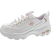 SKECHERS pour femme. 11931 Chaussures D'Lites Fresh Start blanches (42), Cuir, Lacets, Casuel
