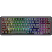 Redragon K688GB-RGB-PRO Bragi (ING. Int., Filaire, Sans fil), Clavier, Gris, Noir