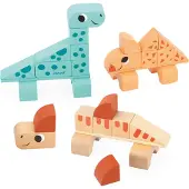 Janod Dino Cubikosaurus Dinosaurs To Build Orange Enfants