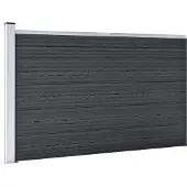 vidaXL Clôture de jardin WPC 175x105 cm Gris