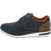 Rieker Chaussure à lacets bleu marine / marron / orange