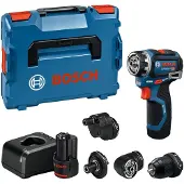 Bosch Professional Perceuse-visseuse sans fil GSR 12V-32 FC , avec 2 batteries GBA 2 Ah, chargeur, divers accessoires, L-BOXX