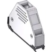 Deltron Connectors Boîtier DCEM 37 D-SUB Nombre de pôles (num) : 37 Plastique, métallisé, Câble + prise électronique, Argent