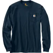 Carhartt K126 Pocket Loose Fit Long Sleeve T-shirt Bleu XL Homme