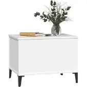 vidaXL Table basse blanche 60x44,5x45 cm Bois composite
