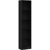 vidaXL Bibliothèque En Chêne Noir 40 X 24 X 176 Cm Bois D'ingénierie