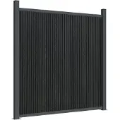 vidaXL Élément de clôture Gris 1737x186 cm WPC