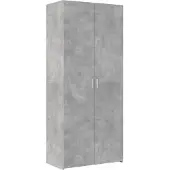 vidaXL Highboard gris béton 80x42,5x185 cm Bois composite