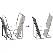vidaXL Étagère à bois de chauffage Blanc 69,5x35x81 cm Acier laminé à froid