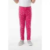 Happy girls Leggings bleu / framboise / argent / blanc