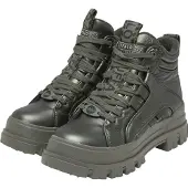 Buffalo Bottines à lacets 'Aspha' vert foncé