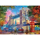 Gibsons , le charme des puzzles anciens Puzzle Dégagement Du Ciel Au-Dessus Du Tower Bridge - 1000 pièces