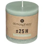 Atmosphera Bougie Ronde Rustique Vert Eucalyptus D 6.7 cm