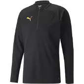 Puma Sweat de sport 'IndividualFINAL' jaune / noir