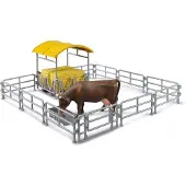 BRUDER Spielwaren GmbH + Co. KG Accessoires : râtelier à foin avec barrières et mangeoire