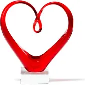 Leonardo Objet Décoratif Leonardo Heart Red