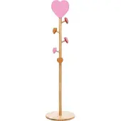 Atmosphera Wieszak stojący dla dzieci LOVE, haczyki serduszka, 135 cm