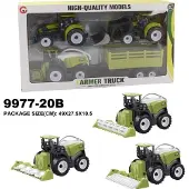 Ramiz KIT VEHICULE AGRICOLE tracteur + moissonneuse-batteuse pour enfants LITTLE FARMER