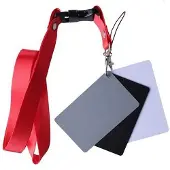 StudioKing Kit de cartes de référence de gris numériques, étanche, gris, noir et blanc, SKGC-31S