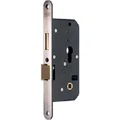 Nemef Einsatzschloss - Edelstahl gebürstet - Edelstahl - - 4429 SKG Safety - Senior Lock Round (Serrure à mortaise)