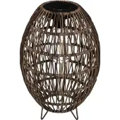 Atmosphera Lanterne solaire Ø 21 cm, marron