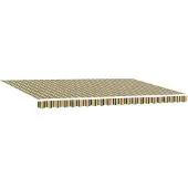 vidaXL Store extensible vert et jaune 500 x 300 cm