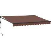 vidaXL Store automatique brun 350x250 cm