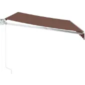 vidaXL Auvent manuel marron 350x250 cm