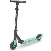 Chillafish Trottinette pour garçons et filles à partir de 5 ans avec frein au pied - Bleu Vert - Trottinette avec guidon réglable - Pliable et légère, équipée de roues ABEC-5 - Modèle Flexxi