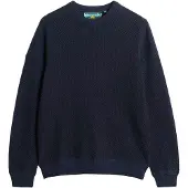 Superdry pour homme. M6110681A Pull Light Texture marine (XL), Casuel, Coton