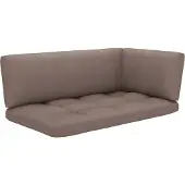 vidaXL Canapé d'angle d'extérieur palettes pin imprégné blanc