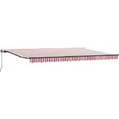vidaXL Store extensible rouge et blanc 500 x 350 cm