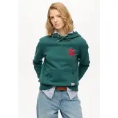 Superdry Sweat-shirt 'SD&Co' émeraude / rouge