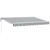 vidaXL Cadre de store anthracite et blanc 350 x 200 cm