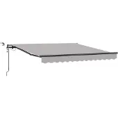 vidaXL , store enroulable gris clair, 300 x 250 cm, polyester